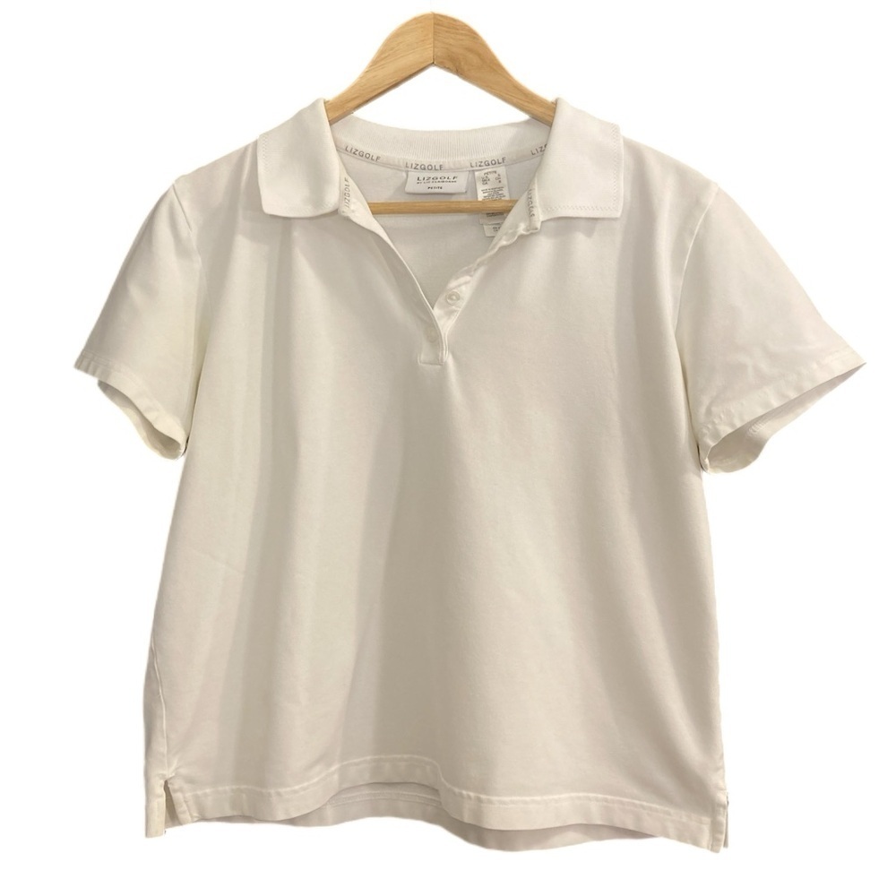Liz Golf white short sleeve polo shirt